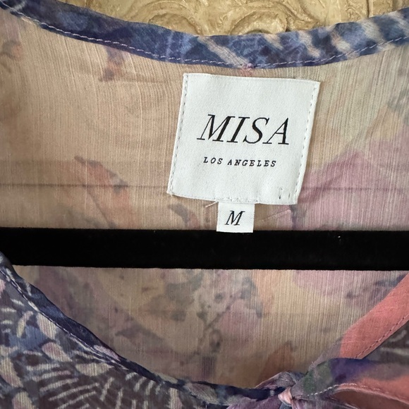 Floral Ruffle Tiered Maxi Dress - Blue & Pink - Picture 2 of 4